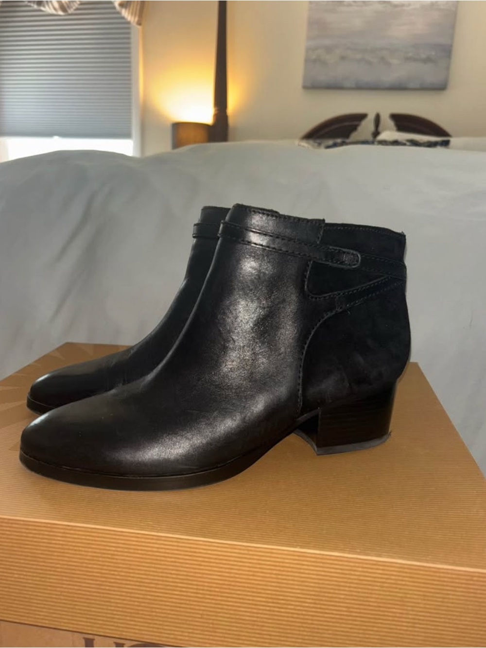Ralph Lauren Women's Black Leather Ankle Boots